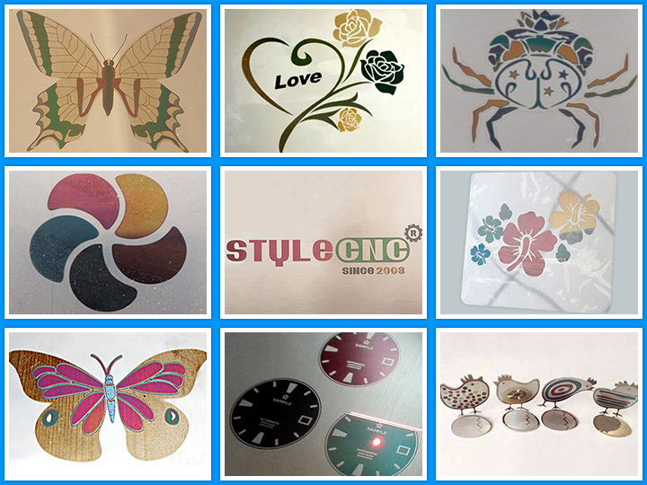 光纖激光打標機在不銹鋼上標記顏色