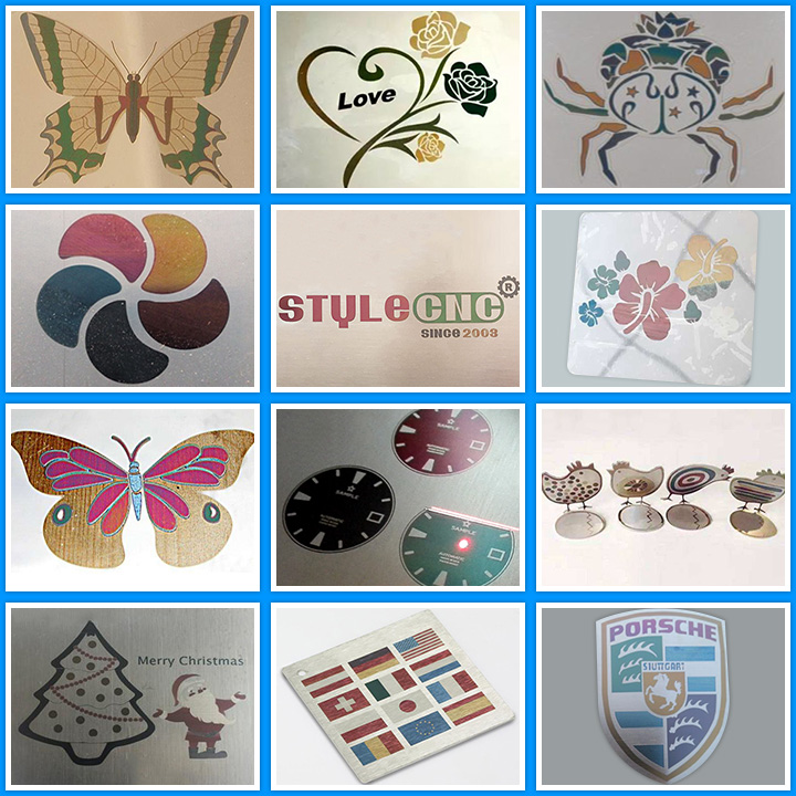 不銹鋼和鈦金屬上的激光雕刻顏色 不銹鋼和鈦金屬上的激光雕刻顏色