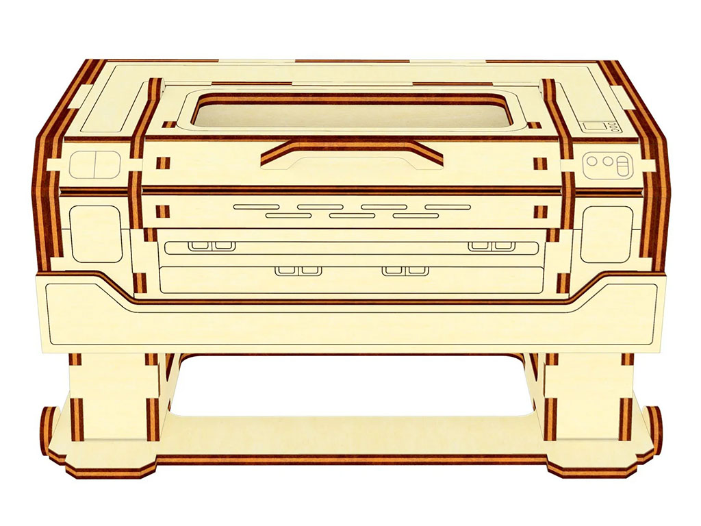激光切割 3D 膠合板激光機(jī)拼圖