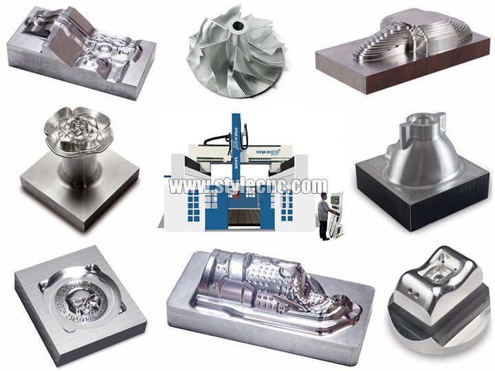 用于模具制造項目的五軸數控雕刻機