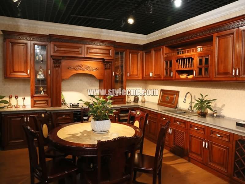 采用數控雕刻機的櫥柜門項目