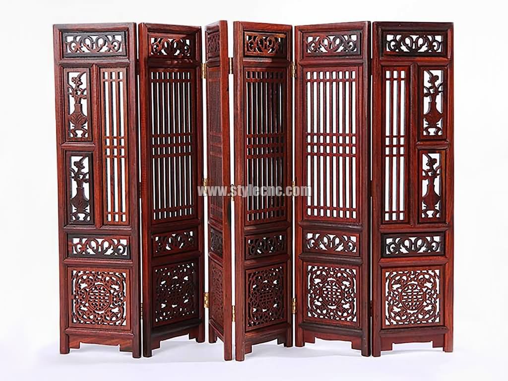 木屏風(fēng)鏤空雕刻項目