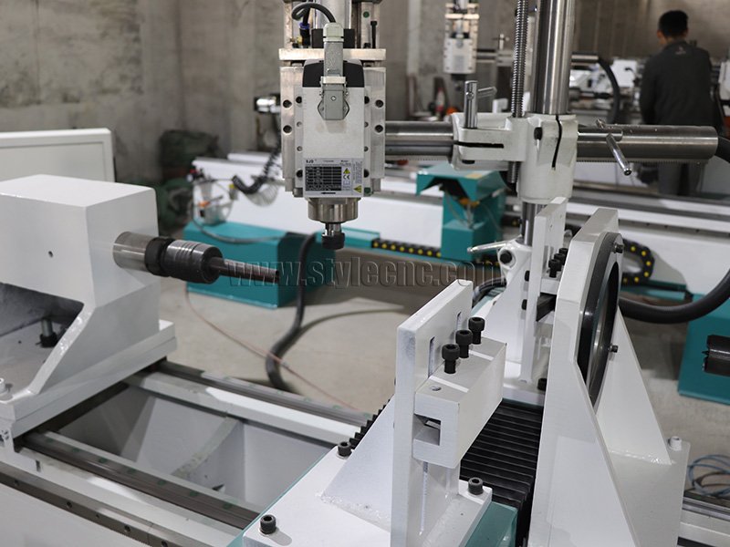 四軸數控木工車床 3D 車削、銑削、拉削