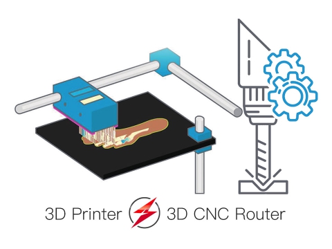 3D 打印機(jī) VS 3D 數(shù)控雕刻機(jī) 3D 打印機(jī) VS 3D 數(shù)控雕刻機(jī)