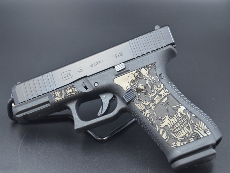 激光槍握把采用聚合物塑料點刻