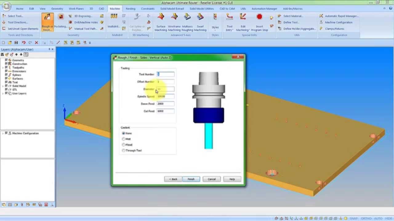 Alphacam Router 2016 適用于數控雕刻機 Alphacam Router 2016 適用于數控雕刻機