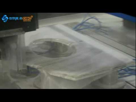 洗手池專用自動換刀數控石材切割機 洗手池專用自動換刀數控石材切割機